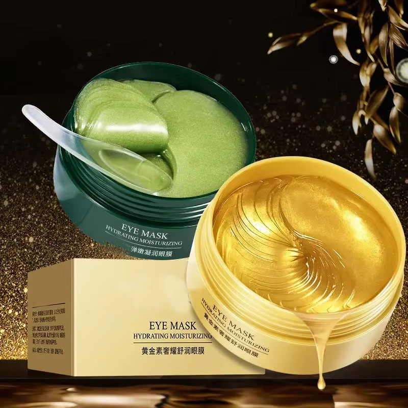Collagen Under Eye Patches - 60 Stück Kollagen-Augenmaske Feuchtigkeitsspendend Straffend Gegen