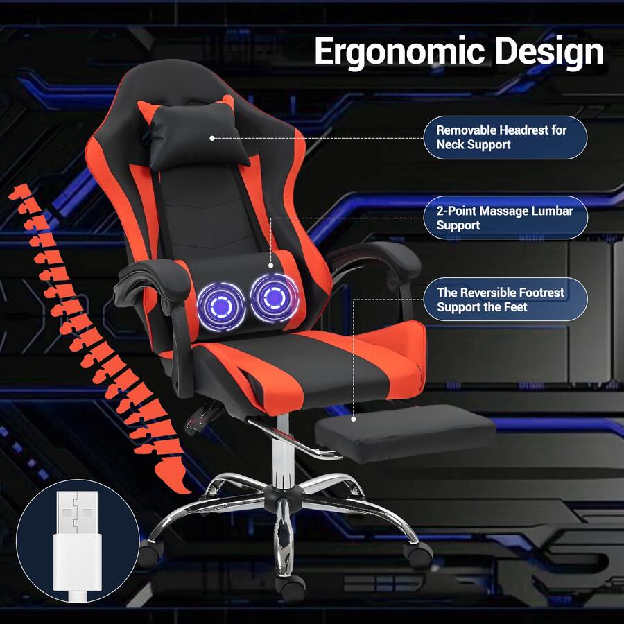 Gaming-Stuhl mit Massagefunkti – Massage Bewertung und Preis
