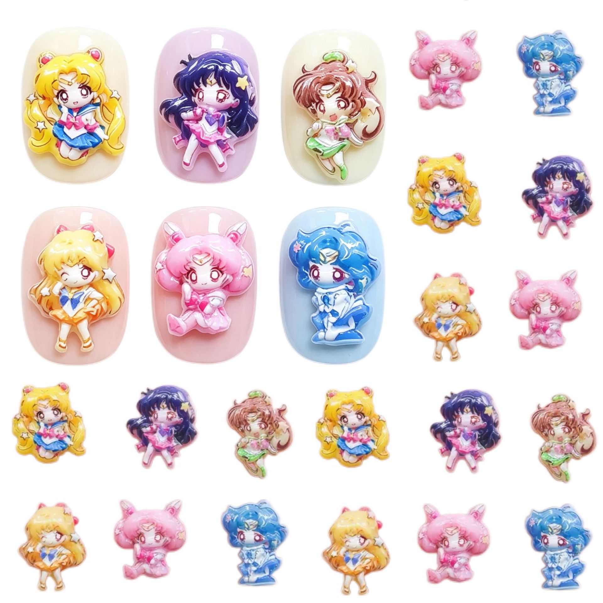 30/100 Stück Cartoon Sailor Mo – Nail Art Bewertung und Preis