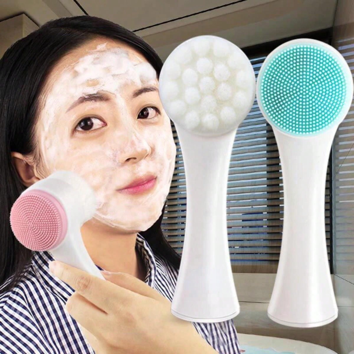 Doppelseitiger Gesichtsreinige – Silicone Face Scrubber Electric Bewertung und Preis